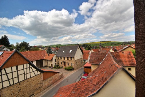 Blick aus dem Fenster im OG
